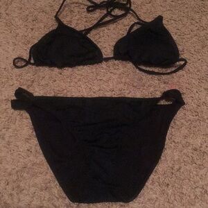 Reef bikini black 2 piece small bottom medium top
